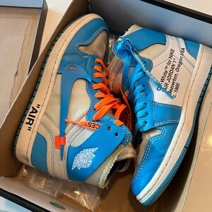 Nike Off-White Air Jordan 1 High Blue and White